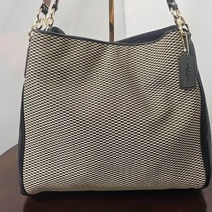 Coach Phoebe Shoulder Bag Jacquard F57248 Bundle
